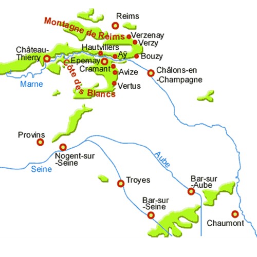 champagne zone d'appellation